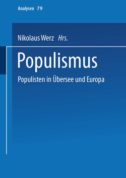 Populismus von Werz,  Nikolaus