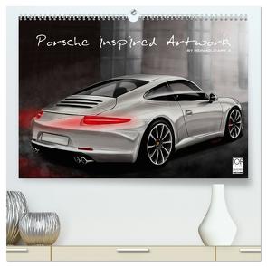 Porsche inspired Artwork by Reinhold Art´s (hochwertiger Premium Wandkalender 2024 DIN A2 quer), Kunstdruck in Hochglanz von Autodisegno,  Reinhold