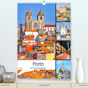 Porto – ein Traumreiseziel (Premium, hochwertiger DIN A2 Wandkalender 2023, Kunstdruck in Hochglanz) von Schwarze,  Nina