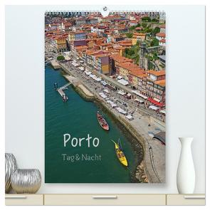 Porto Tag und Nacht (hochwertiger Premium Wandkalender 2024 DIN A2 hoch), Kunstdruck in Hochglanz von Bangert,  Mark