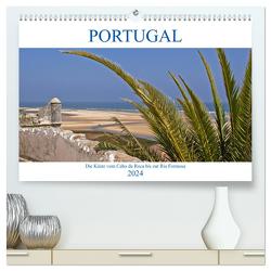 Portugal – Die Küste vom Cabo da Roca zur Ria Formosa (hochwertiger Premium Wandkalender 2024 DIN A2 quer), Kunstdruck in Hochglanz von Braunleder,  Gisela