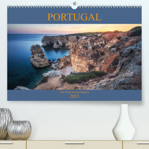 Portugal – Von Porto bis zur Algarve (Premium, hochwertiger DIN A2 Wandkalender 2023, Kunstdruck in Hochglanz) von Claude Castor I 030mm-photography,  Jean