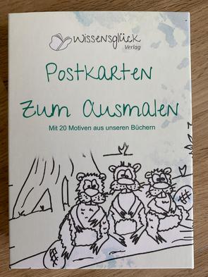 Postkarten zum Ausmalen von Adler,  Carolin, Friedrich,  Marie