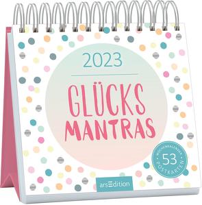 Postkartenkalender Glücksmantras 2023