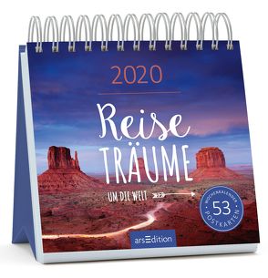 Postkartenkalender Reiseträume um die Welt 2020