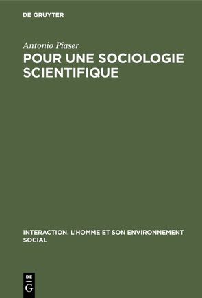 Pour une sociologie scientifique von Ladrièr,  J., Piaser,  Antonio