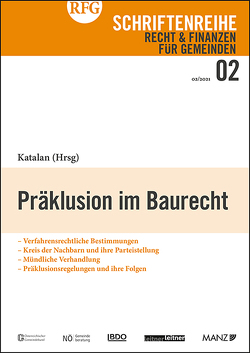 Präklusion im Baurecht von Katalan,  Tatjana