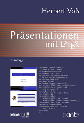 Präsentationen mit LaTeX von Voß,  Herbert