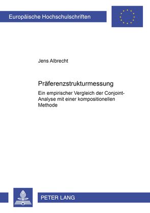 Präferenzstrukturmessung von Albrecht,  Jens