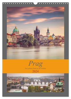 Prag – Die goldene Stadt an der Moldau (Wandkalender 2024 DIN A3 hoch), CALVENDO Monatskalender von Deter,  Thomas