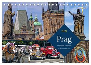 Prag – Ein perfekter Sommertag in der Goldenen Stadt (Tischkalender 2024 DIN A5 quer), CALVENDO Monatskalender von Felix,  Holger