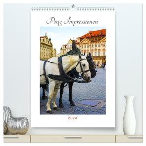 Prag Impressionen (hochwertiger Premium Wandkalender 2024 DIN A2 hoch), Kunstdruck in Hochglanz von Wankmüller,  Julia