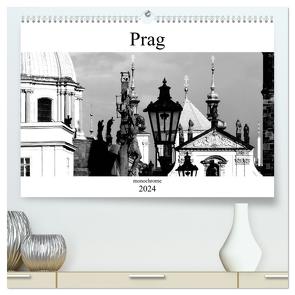 Prag monochrom (hochwertiger Premium Wandkalender 2024 DIN A2 quer), Kunstdruck in Hochglanz von happyroger,  happyroger