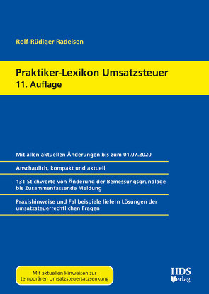 Praktiker-Lexikon Umsatzsteuer von Radeisen,  Rolf-Rüdiger