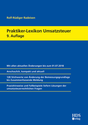 Praktiker-Lexikon Umsatzsteuer von Radeisen,  Rolf-Rüdiger