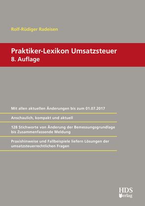 Praktiker-Lexikon Umsatzsteuer von Radeisen,  Rolf-Rüdiger