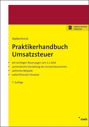 Praktikerhandbuch Umsatzsteuer von Walkenhorst,  Ralf