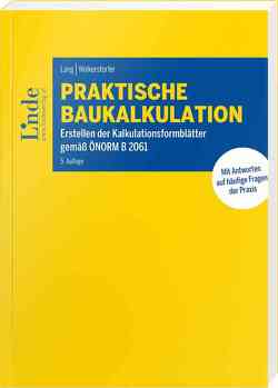 Praktische Baukalkulation von Lang,  Christian, Wolkerstorfer,  Herbert