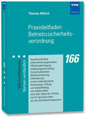 Praxisleitfaden Betriebssicherheitsverordnung von Wilrich,  Thomas