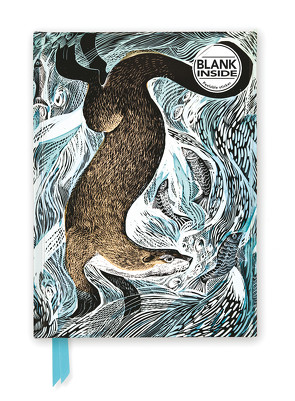 Premium Notizbuch Blank DIN A5: Angela Harding, Fischender Otter