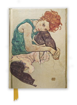 Premium Notizbuch DIN A5: Egon Schiele, Sitzende Frau