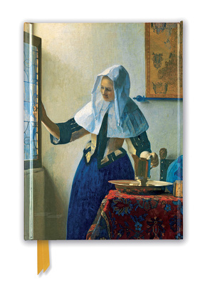 Premium Notizbuch DIN A5: Johannes Vermeer, Wasserkanne am Fenster