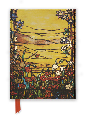 Premium Notizbuch DIN A5: Louis Comfort Tiffany, Rote Blumen und Bach