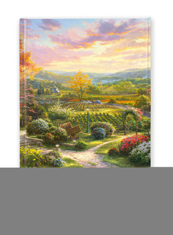 Premium Notizbuch DIN A5: Thomas Kinkade, In den Weinbergen