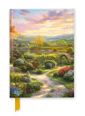 Premium Notizbuch DIN A5: Thomas Kinkade, In den Weinbergen