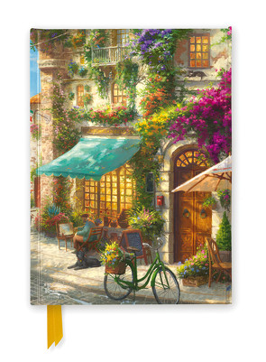 Premium Notizbuch DIN A5: Thomas Kinkade, Italienisches Café