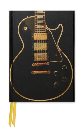 Premium Notizbuch DIN A6: Gibson Les Paul Guitar – Schwarze Gitarre