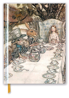 Premium Skizzenbuch: Arthur Rackham, Alice im Wunderland – Teeparty