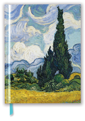 Premium Skizzenbuch: Vincent van Gogh, Weizenfeld mit Zypressen