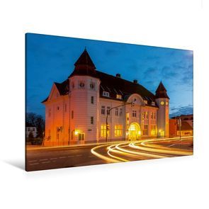 Premium Textil-Leinwand 120 cm x 80 cm quer, Der Alte Kreisbahnhof | Wandbild, Bild auf Keilrahmen, Fertigbild auf echter Leinwand, Leinwanddruck von CALVENDO