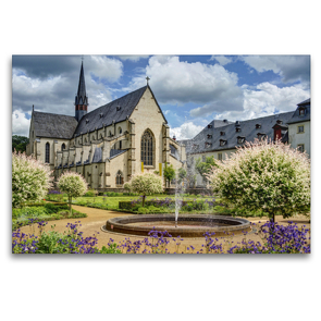 Premium Textil-Leinwand 120 x 80 cm Quer-Format Abtei Marienstatt | Wandbild, HD-Bild auf Keilrahmen, Fertigbild auf hochwertigem Vlies, Leinwanddruck von Bodo Schmidt Photography