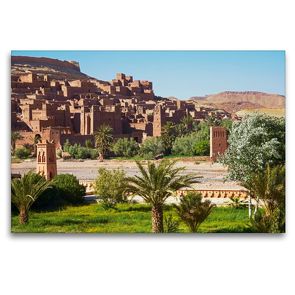 Premium Textil-Leinwand 120 x 80 cm Quer-Format Ait Benhaddou -Marokko | Wandbild, HD-Bild auf Keilrahmen, Fertigbild auf hochwertigem Vlies, Leinwanddruck von Martin Rauchenwald