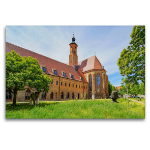 Premium Textil-Leinwand 120 x 80 cm Quer-Format Archäologisches Landesmuseum Brandenburg | Wandbild, HD-Bild auf Keilrahmen, Fertigbild auf hochwertigem Vlies, Leinwanddruck von Dirk Meutzner