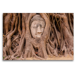 Premium Textil-Leinwand 120 x 80 cm Quer-Format Ayutthaya | Wandbild, HD-Bild auf Keilrahmen, Fertigbild auf hochwertigem Vlies, Leinwanddruck von Stefan Becker