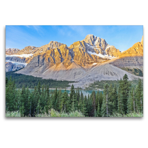 Premium Textil-Leinwand 120 x 80 cm Quer-Format Banff Nationalpark in Kanada | Wandbild, HD-Bild auf Keilrahmen, Fertigbild auf hochwertigem Vlies, Leinwanddruck von IAM photography