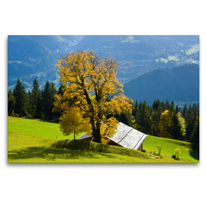 Premium Textil-Leinwand 120 x 80 cm Quer-Format Bergwelten Vorarlberg | Wandbild, HD-Bild auf Keilrahmen, Fertigbild auf hochwertigem Vlies, Leinwanddruck von N N