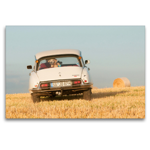 Premium Textil-Leinwand 120 x 80 cm Quer-Format Bezaubernder Oldtimer Citroën DS | Wandbild, HD-Bild auf Keilrahmen, Fertigbild auf hochwertigem Vlies, Leinwanddruck von Meike Bölts