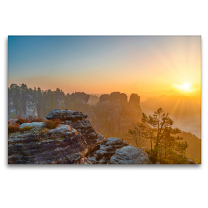 Premium Textil-Leinwand 120 x 80 cm Quer-Format Blick auf die Kleine Gans | Wandbild, HD-Bild auf Keilrahmen, Fertigbild auf hochwertigem Vlies, Leinwanddruck von Thorsten Wege / twfoto