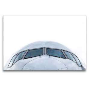 Premium Textil-Leinwand 120 x 80 cm Quer-Format Boeing 777 Freighter | Wandbild, HD-Bild auf Keilrahmen, Fertigbild auf hochwertigem Vlies, Leinwanddruck von Roman Becker