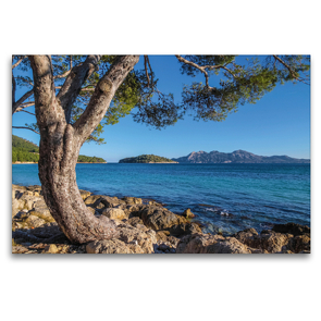 Premium Textil-Leinwand 120 x 80 cm Quer-Format Cala Pi de la Posada am Cap Formentor auf Mallorca | Wandbild, HD-Bild auf Keilrahmen, Fertigbild auf hochwertigem Vlies, Leinwanddruck von Christian Müringer