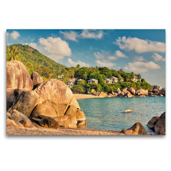 Premium Textil-Leinwand 120 x 80 cm Quer-Format Coral Cove Beach – Kho Samui | Wandbild, HD-Bild auf Keilrahmen, Fertigbild auf hochwertigem Vlies, Leinwanddruck von Stefan Becker