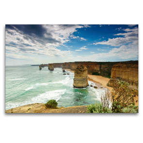Premium Textil-Leinwand 120 x 80 cm Quer-Format Die Kraft der Gezeiten | Wandbild, HD-Bild auf Keilrahmen, Fertigbild auf hochwertigem Vlies, Leinwanddruck von Luxscriptura by Wolfgang Schömig