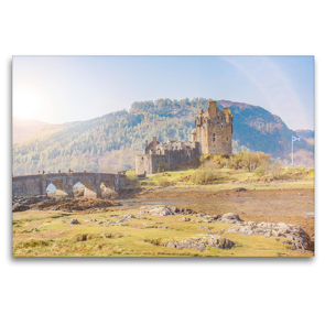 Premium Textil-Leinwand 120 x 80 cm Quer-Format Eilean Donan Castle auf der Isle of Skye | Wandbild, HD-Bild auf Keilrahmen, Fertigbild auf hochwertigem Vlies, Leinwanddruck von pixs:sell@Adobe Stock