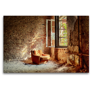 Premium Textil-Leinwand 120 x 80 cm Quer-Format Ein Motiv aus dem Lost Places Kalender – Daylight | Wandbild, HD-Bild auf Keilrahmen, Fertigbild auf hochwertigem Vlies, Leinwanddruck von N N