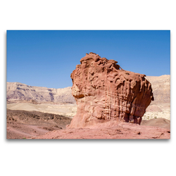 Premium Textil-Leinwand 120 x 80 cm Quer-Format Einer der sogenannten MUSHROOMS im Timna Park | Wandbild, HD-Bild auf Keilrahmen, Fertigbild auf hochwertigem Vlies, Leinwanddruck von Daniel Meissner