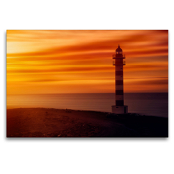 Premium Textil-Leinwand 120 x 80 cm Quer-Format Faro del Norte | Wandbild, HD-Bild auf Keilrahmen, Fertigbild auf hochwertigem Vlies, Leinwanddruck von Erich Ruczkowski